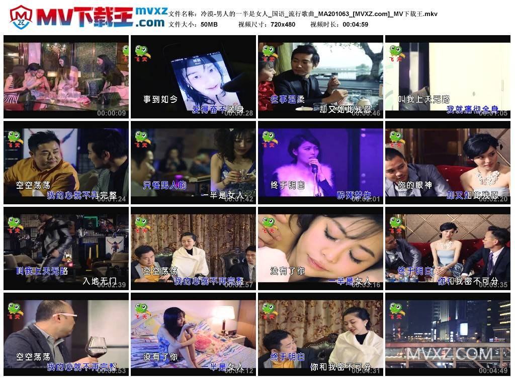 冷漠-男人的一半是女人_国语_流行歌曲_MA201063